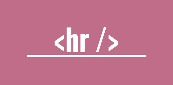A hr tag in html