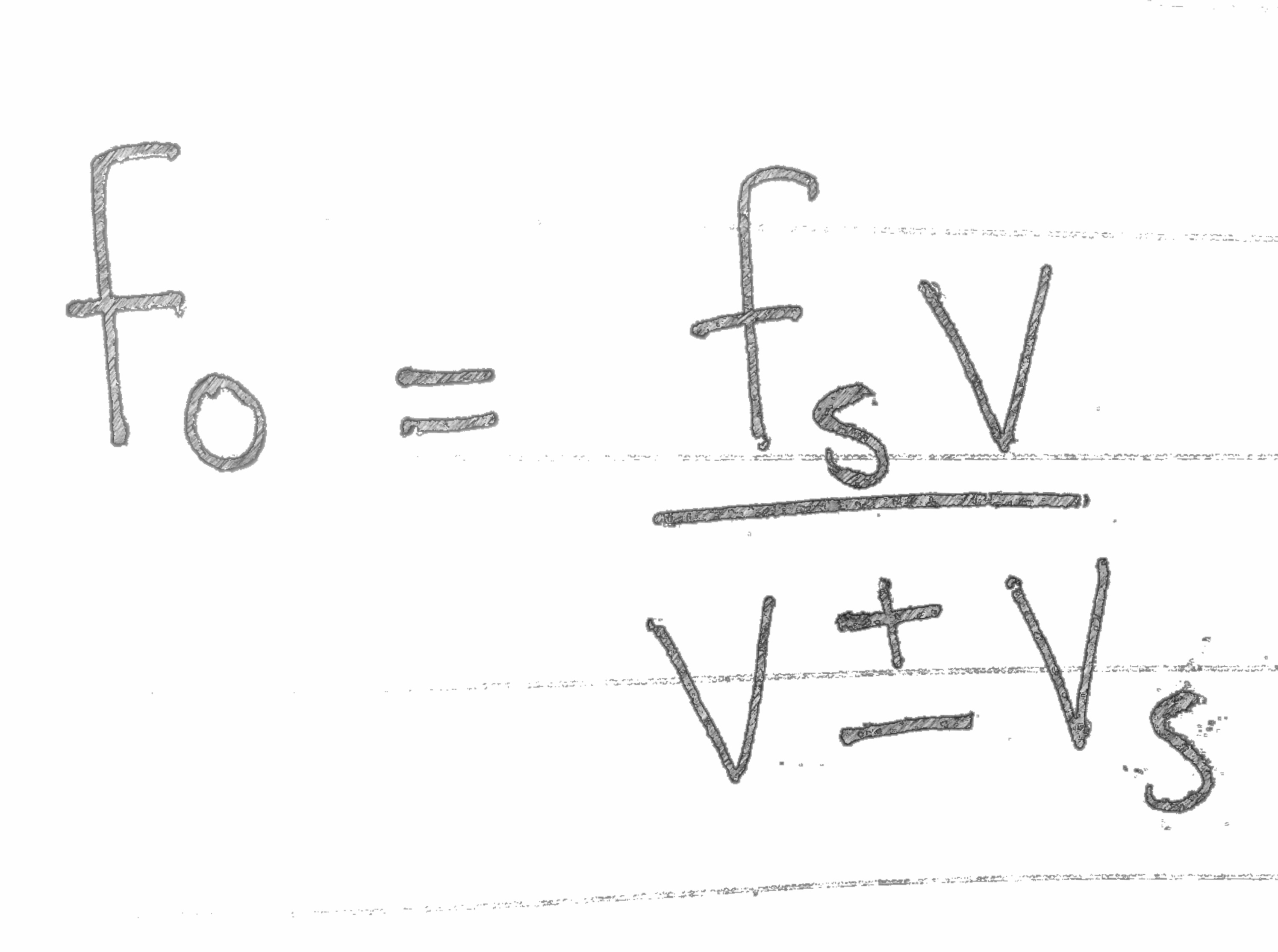 Revisezone - this diagram shows Doppler's effect full equation