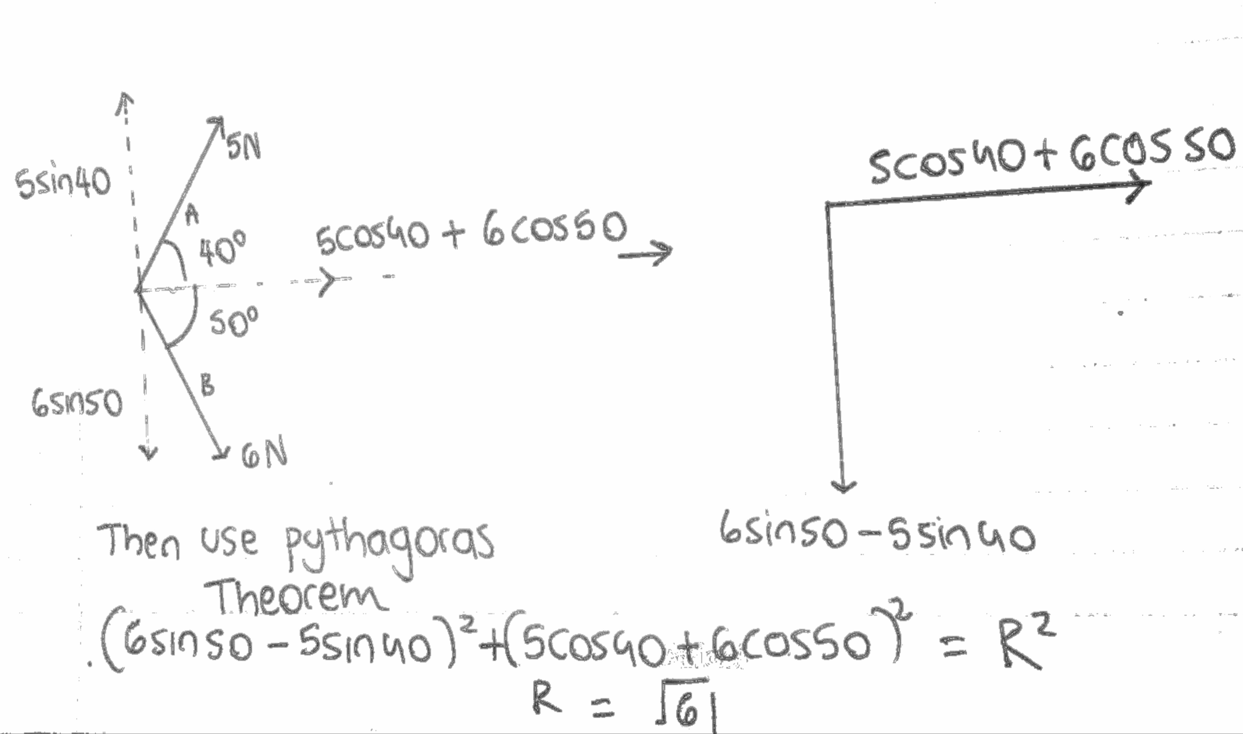 Cambridge alevel physics revision notes - this diagram shows a pastpaer question on mechanics