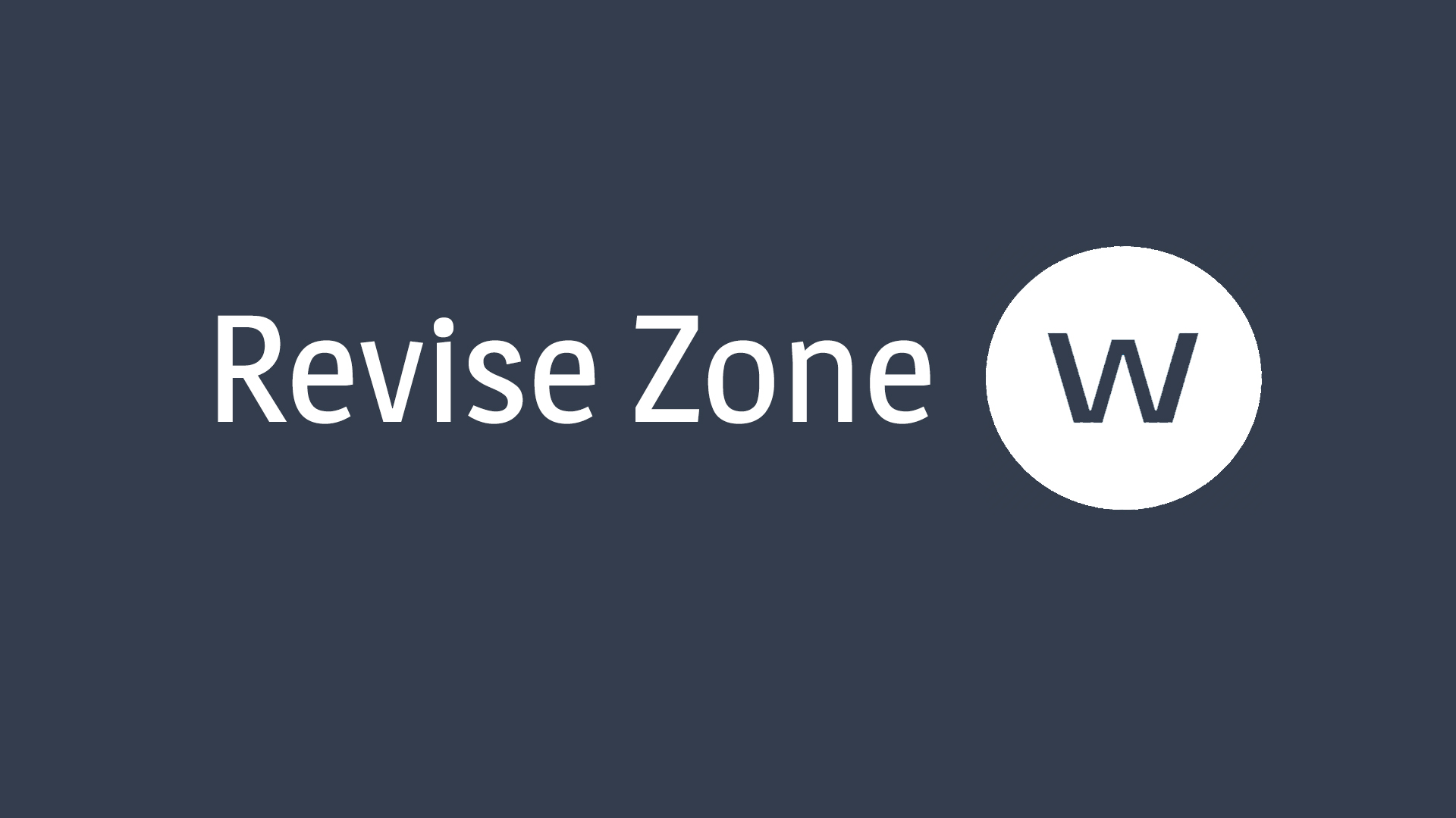 The revise zone logo and cover